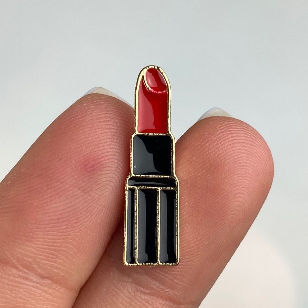 Mini Red Lipstick Enamel Pin/ Brooch Lapel